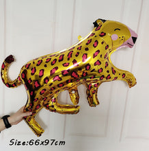 Load image into Gallery viewer, Hedgehog Fox Deer Foil Balloons Safari Birthday Green Jungle Party Decoration Latex Balloon Baby Shower Kids Party Decor Ball