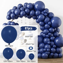 Load image into Gallery viewer, Blue Metallic Balloons Garland Kit Gold Confetti Balloon Arch Birthday Party Decoration Kids Wedding Birthday Baby Shower Boy