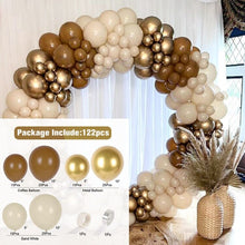 Load image into Gallery viewer, Apricot Coffee Brown Balloon Garland Arch Kit Wedding Birthday Party Decoration Kids Latex Balloon Globos Baby Shower Decor