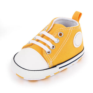 Classic Flash Baby Shoes Infant Boys Girls Sports Shoes Crib Shoes Toddlers Soft Sole Anti-slip First Walkers Baby Sneakers