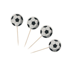 Load image into Gallery viewer, Football Theme Disposable Tableware Set  Sport Boy Birthday Party Baby Shower Cake Decor Supplies Soccer Pattern Cup Plate Straw