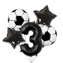 Load image into Gallery viewer, Football Theme Disposable Tableware Set  Sport Boy Birthday Party Baby Shower Cake Decor Supplies Soccer Pattern Cup Plate Straw