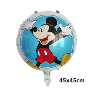 Giant Disney Foil Balloon Mickey Mouse Balloons Minnie Birthday Party Decoration Kids Toy Baby Shower Ball Children Cartoon Gift