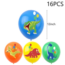 Load image into Gallery viewer, Dinosaur Disposable Tableware Dinosaur Birthday Party Decorations Kids Boy Baby Shower Balloons Jungle Safari Birthday Supplies