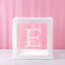 Load image into Gallery viewer, Transparent Alphabet Balloon Box Wedding Baby Shower Boy Girl Decoration Birthday Party Kids Baby Shower 1st Birthday Decor