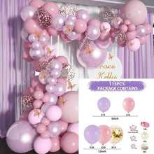 Load image into Gallery viewer, Blue Metallic Balloons Garland Kit Gold Confetti Balloon Arch Birthday Party Decoration Kids Wedding Birthday Baby Shower Boy
