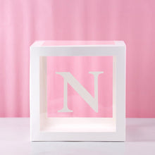 Load image into Gallery viewer, Transparent Alphabet Balloon Box Wedding Baby Shower Boy Girl Decoration Birthday Party Kids Baby Shower 1st Birthday Decor