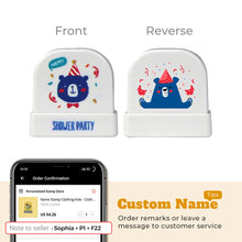 Load image into Gallery viewer, Cartoon Dinosaur Custom Name Stamp For Clothing Personalise For Baby Student Clothes Chapter Children&#39;s Seal Cute For Kids