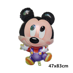 Giant Disney Foil Balloon Mickey Mouse Balloons Minnie Birthday Party Decoration Kids Toy Baby Shower Ball Children Cartoon Gift