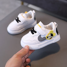 Load image into Gallery viewer, White Casual Shoes For Baby Boy Girl Brand Children Sneaker Mickey Mouse White Kids Sports Shoes Toddler Walking Shoes 0-3 Year