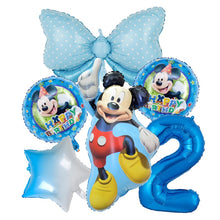 Load image into Gallery viewer, 1set Disney Pink Minnie Mouse Foil Balloon Girl&#39;s Birthday Party Decoration 1 2 3 4 5 6 7st baby shower supplies Kids Toy Globos