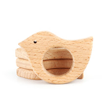 Load image into Gallery viewer, 1pcs Wooden Baby Teether Animal BPA Free DIY Pacifier Chain Necklace Accessories Tooth Pendant Nursing Teether Toys Gift