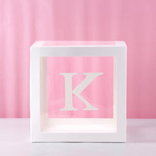 Load image into Gallery viewer, Transparent Alphabet Balloon Box Wedding Baby Shower Boy Girl Decoration Birthday Party Kids Baby Shower 1st Birthday Decor