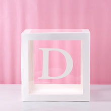 Load image into Gallery viewer, Transparent Alphabet Balloon Box Wedding Baby Shower Boy Girl Decoration Birthday Party Kids Baby Shower 1st Birthday Decor