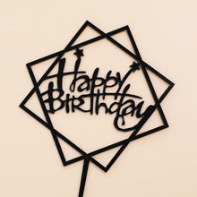 Load image into Gallery viewer, 10Pcs/Pack Acrylic Cake Toppers Happy Birthday Cake Toppers For Womens Mens Kids Birthday Party Decor Baby Shower Supplies Tools