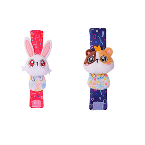 Infant Socks Wrist Rattle Toys Baby Toys 0 12 Months Newborn Cartoon Animal Plush Socks Wrist Strap Rattle for Baby Girl Boy Hot