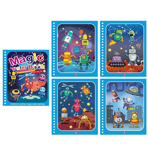 Magic Water Drawing Book Children Painting Drawing Toys Reusable Coloring Books Sensory Early Education Toys for Baby Kids
