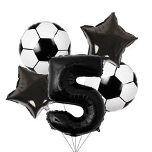 Load image into Gallery viewer, Football Theme Disposable Tableware Set  Sport Boy Birthday Party Baby Shower Cake Decor Supplies Soccer Pattern Cup Plate Straw