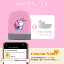 Load image into Gallery viewer, Cartoon Dinosaur Custom Name Stamp For Clothing Personalise For Baby Student Clothes Chapter Children&#39;s Seal Cute For Kids