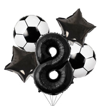 Load image into Gallery viewer, Football Theme Disposable Tableware Set  Sport Boy Birthday Party Baby Shower Cake Decor Supplies Soccer Pattern Cup Plate Straw