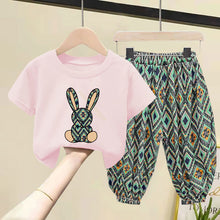 Load image into Gallery viewer, Children Clothing Set Boy Girl Clothes Summer Suit Baby Sets Cute Cotton Tshirt Pants Toddler Loungewear Soft Tracksuit 2-10Y