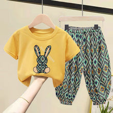 Load image into Gallery viewer, Children Clothing Set Boy Girl Clothes Summer Suit Baby Sets Cute Cotton Tshirt Pants Toddler Loungewear Soft Tracksuit 2-10Y