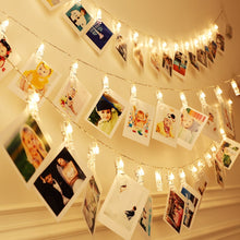 Load image into Gallery viewer, Photo Clip Light Banner Wedding Decoration Birthday Party Decor Kids Girl Boy Baby Shower Banner Christmas Decoration 2023