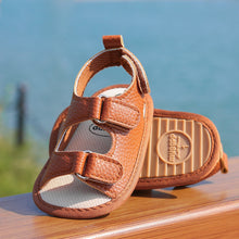 Load image into Gallery viewer, New Baby Sandals Baby Shoes Baby Boy Girl Sandals PU Soft Bottom Sole Anti-Slip Infant First Walker Crib Shoes Newborn Moccasins