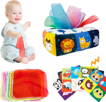 Load image into Gallery viewer, Montessori Toys Magic Tissue Box Baby Educational Learning Activity Sensory Toy for Kids Finger Exercise Busy Board Baby Game